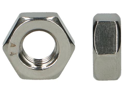 Écrou hexagonal DIN 934 M6 inox A4, 8 pièces
