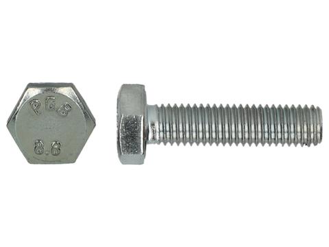 Tapbout 8.8 DIN 933/934 verzinkt + moer M8 x 50 mm, 9 stuks