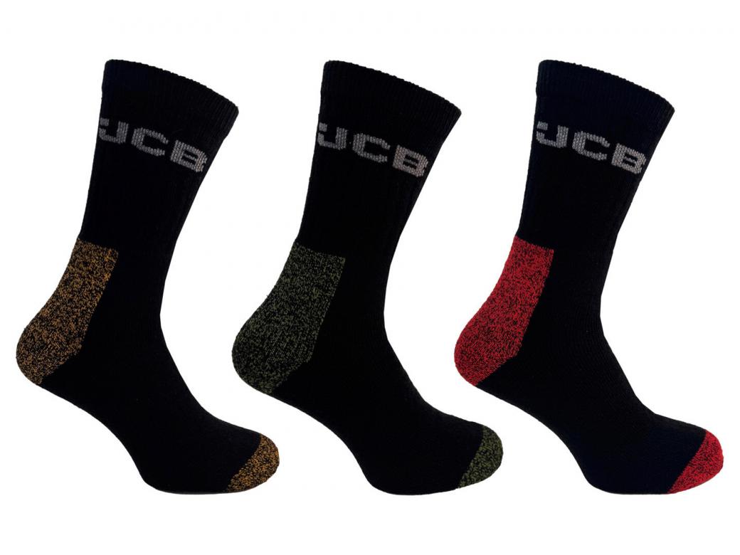 JCB CHAUSSETTES DE TRAVAIL COURTES 3 PAIR
