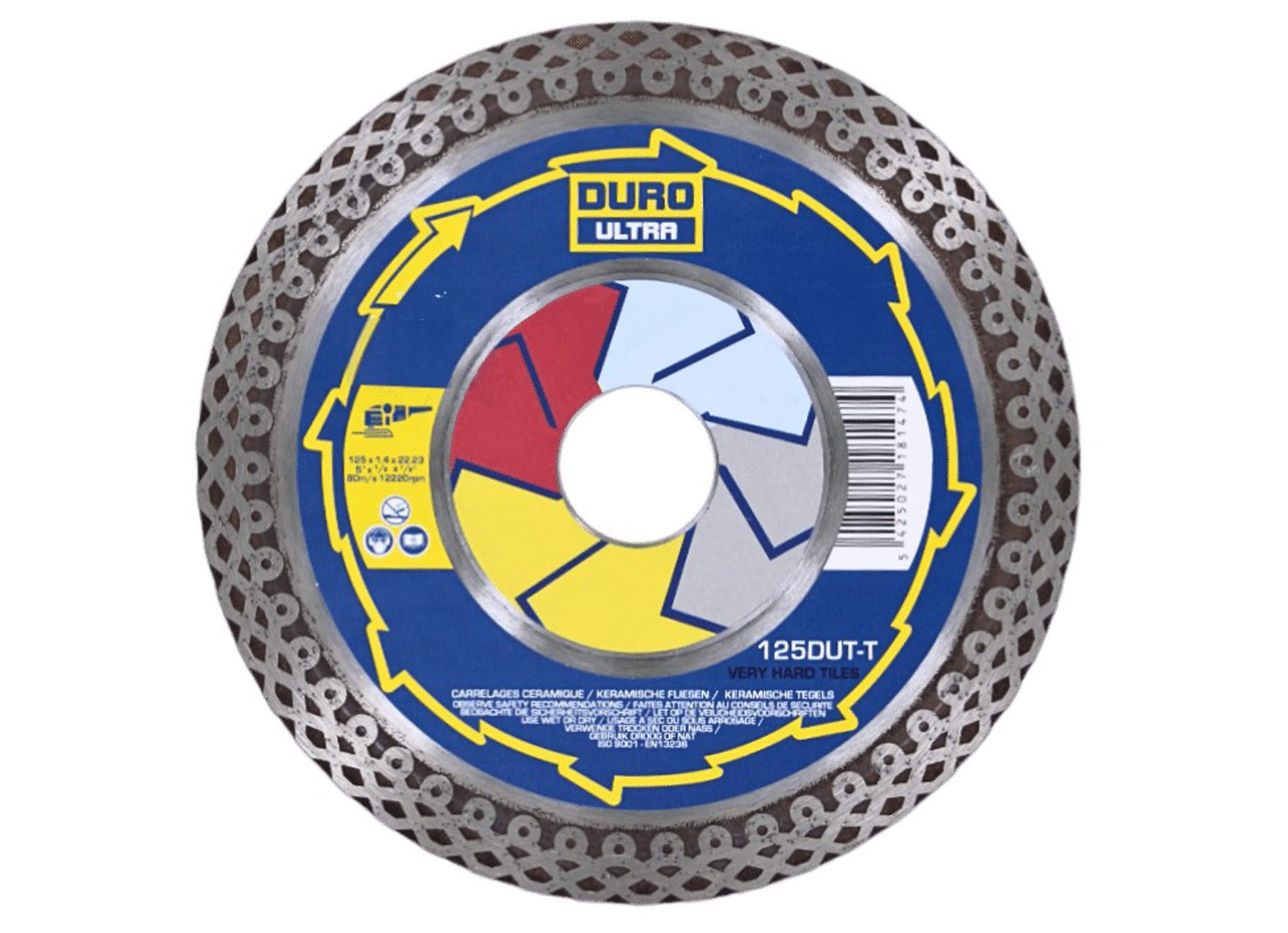 DURO SCIE A CARRELAGE SUR RAIL TC TRACK PRO 125 SET - INCL 2X 125DUT-T