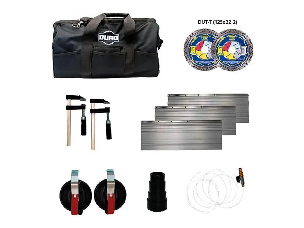 DURO SCIE A CARRELAGE SUR RAIL TC TRACK PRO 125 SET - INCL 2X 125DUT-T