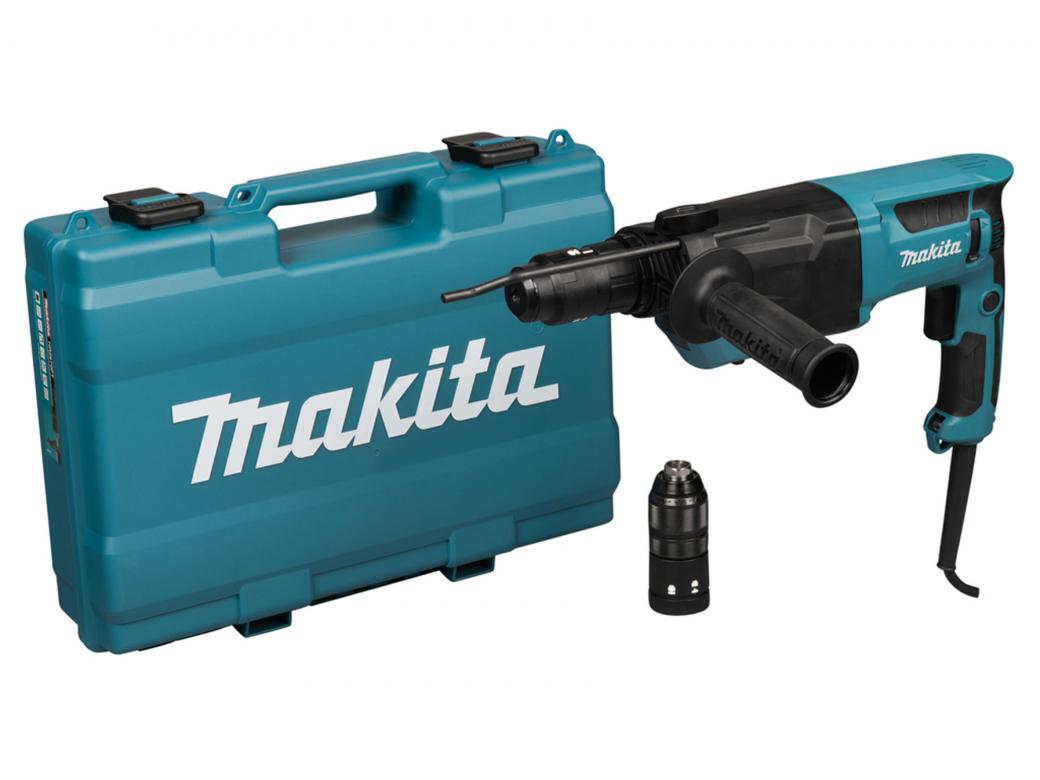 MAKITA MARTEAU-PERFORATEUR SDS+ 800W HR2670FT + ENSEMBLE DE 17 FORETS/BURINS