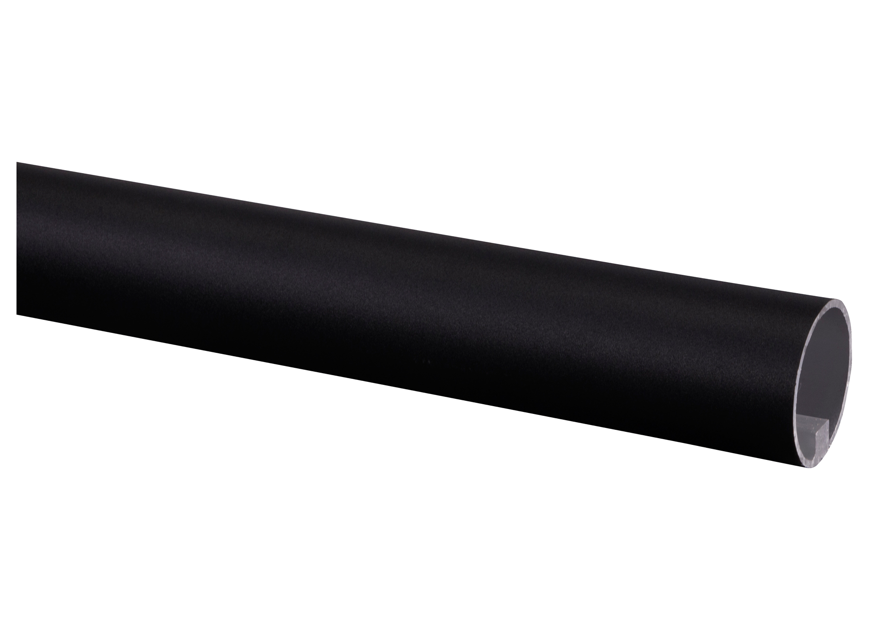 CANDO TRAPLEUNING ROND Ø45MM MAT ZWART L=390CM