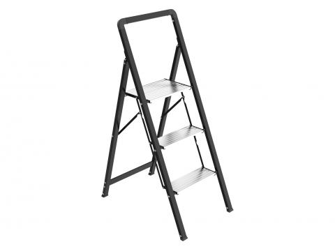 TRAPLADDER ULTRASLIM BLACK 3 TREDEN