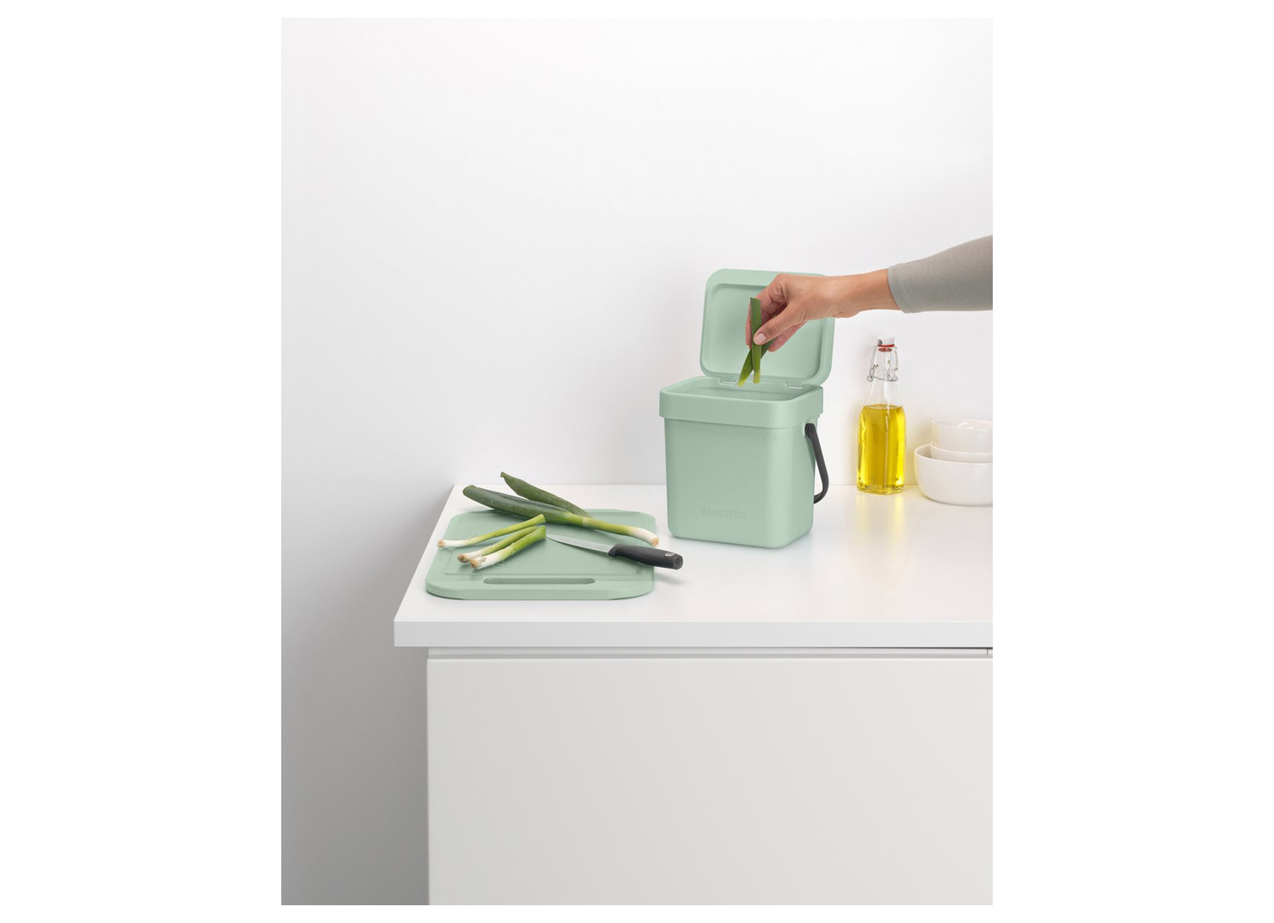 BRABANTIA POUBELLE SORT & GO 3L JADE GREEN