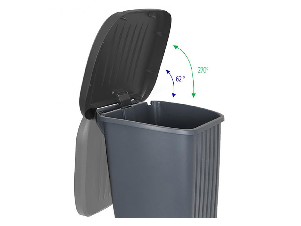 EDA POUBELLE EXTERIEURE 100L ANTHRACITE
