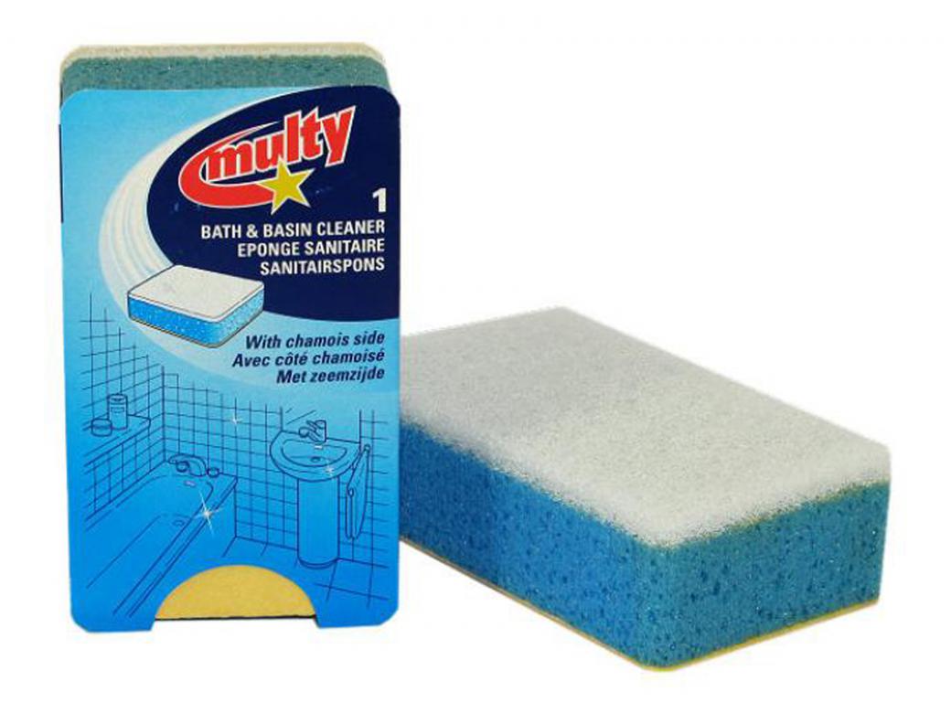 MULTY EPONGE BLEUE AVEC CHAMOISINE