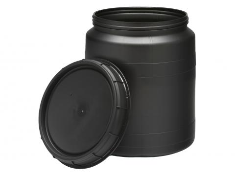 FUT HDPE COUVERCLE A VISSER NOIR 40L