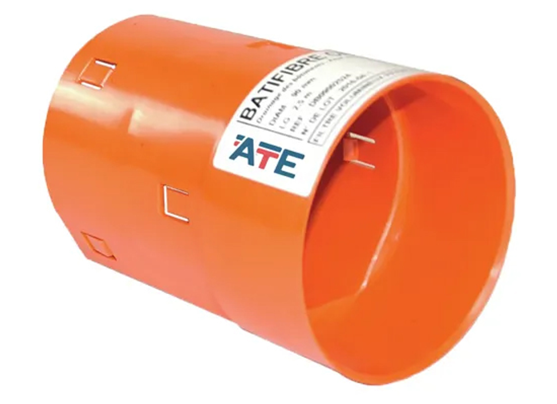 BATIFIBRE VERLOOPMOF Ø90 UITLOOP Ø110 PVC SN4 ORANJE