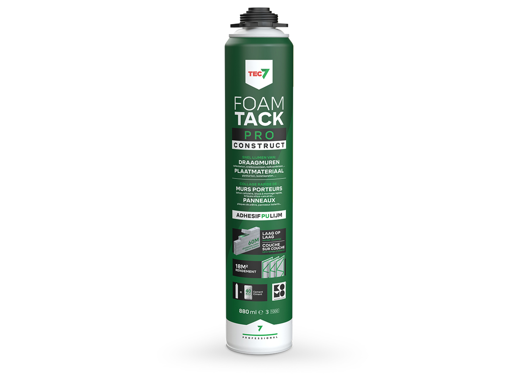 TEC7 FOAMTACK PRO CONSTRUCT 880ML