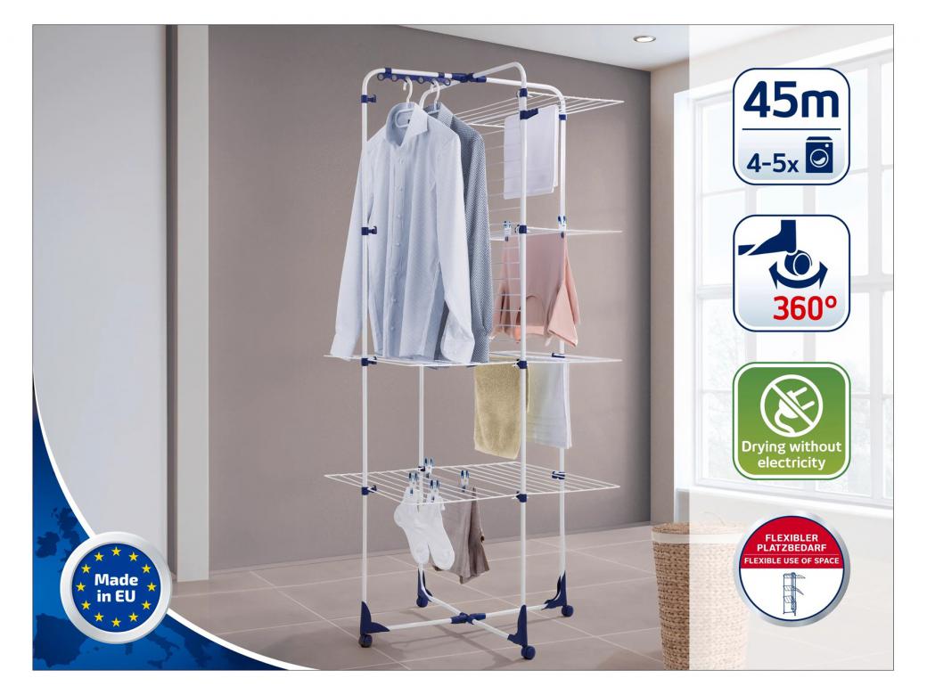 LEIFHEIT DROOGTOREN CLASSIC TOWER 450 DELUXE