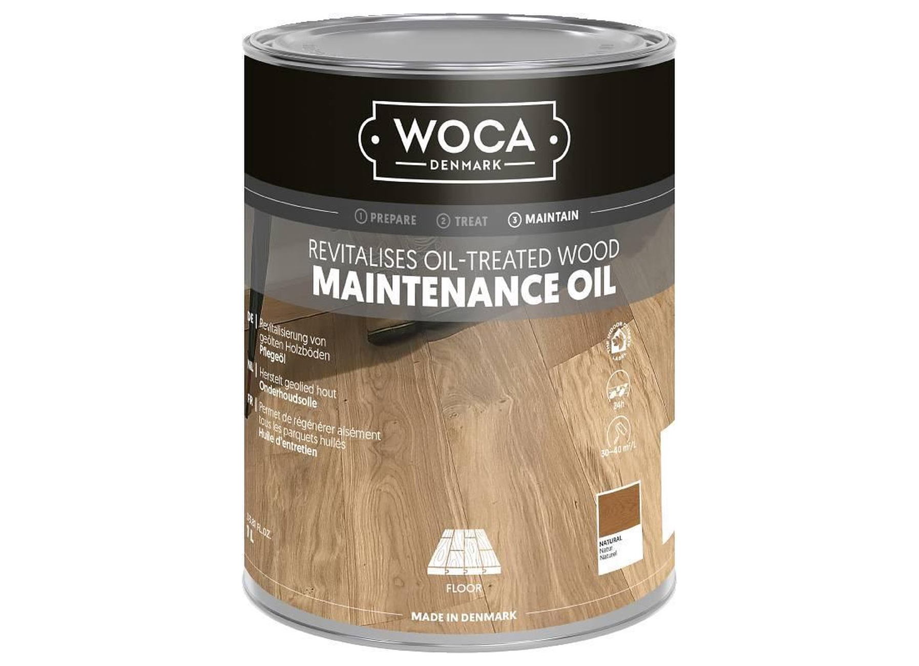 WOCA ONDERHOUDSOLIE NATUREL 0.75L