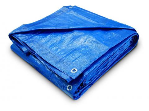 BACHE PE BLEU AZUR 80G/M2 6X10M