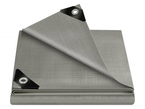 BACHE PE GRIS 220G/M2 5X8M