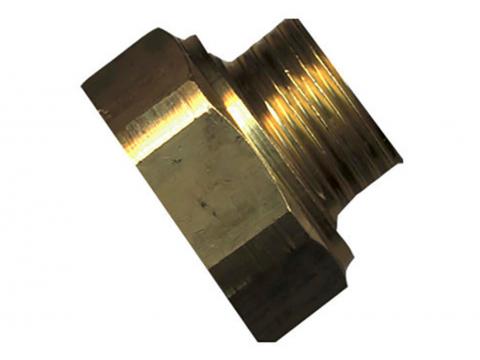SANINSTAL VERLOOPNIPPEL MESSING 3/4''F X 1/2''M