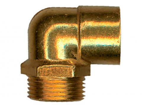 SANINSTAL KNIEKOPPELING 90° VERCHROOMD 4/4'' M/F