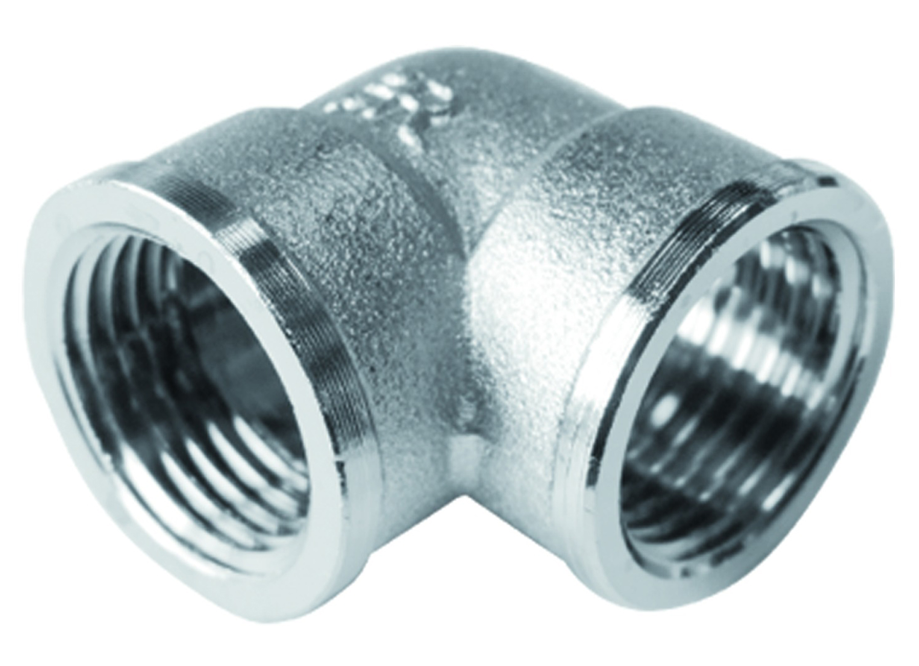 SANINSTAL KNIEKOPPELING 90° VERCHROOMD 3/4'' F/F