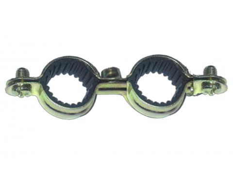COLLIER DOUBLE M7 BICHROMATE ISOLE Ø22MM 5 PCS