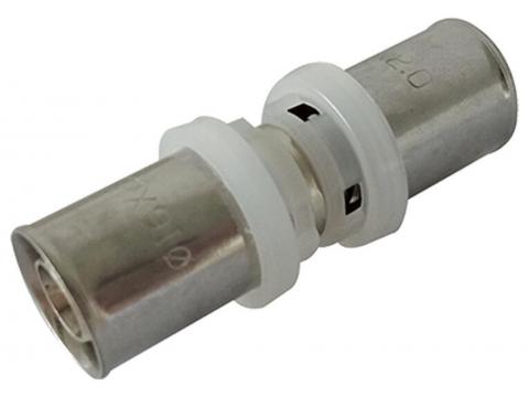Universele rechte perskoppeling 16 x 16 mm, 1 stuk (plastic zak)