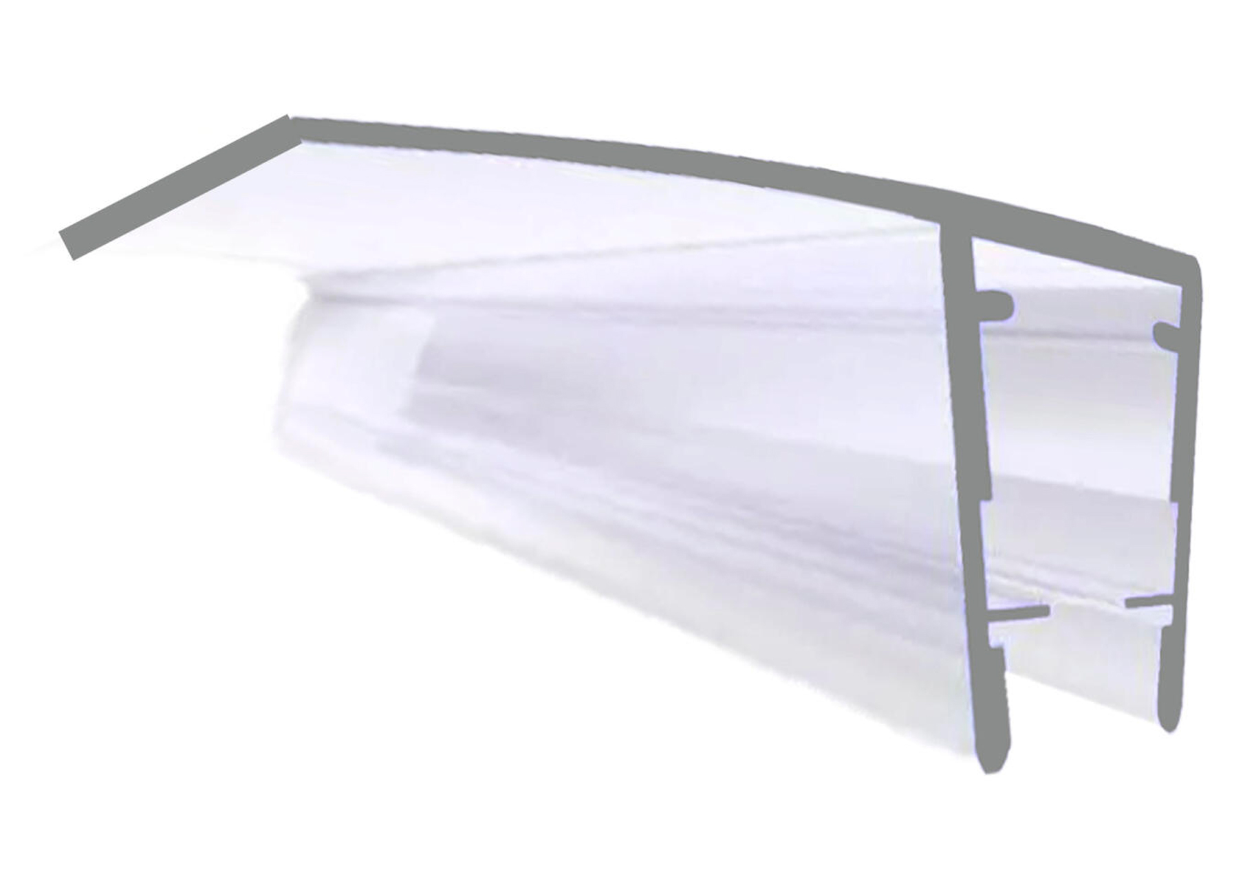 LAFINESS DOUCHESTRIP VERTICAAL 200CM TRANSPARANT