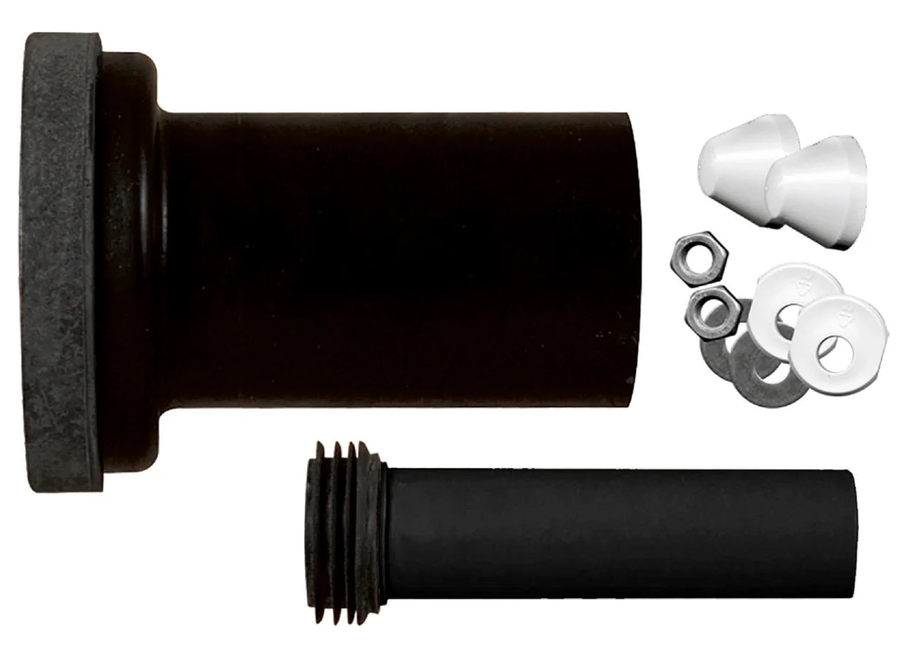 SANINSTAL set raccord WC encastré noir