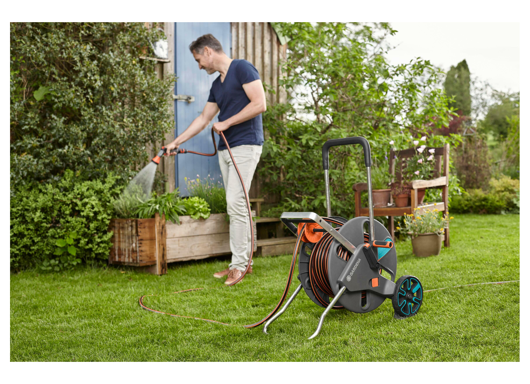 GARDENA DEVIDOIR CLEVERROLL L EASY SET 30M 19MM