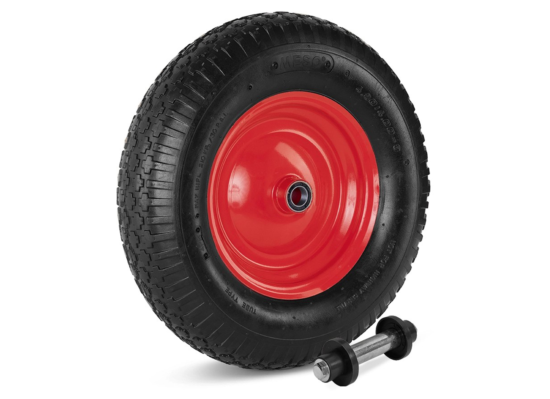 KRUIWAGENWIEL LUCHTBAND 4 PLY METALEN VELG 4.00-8