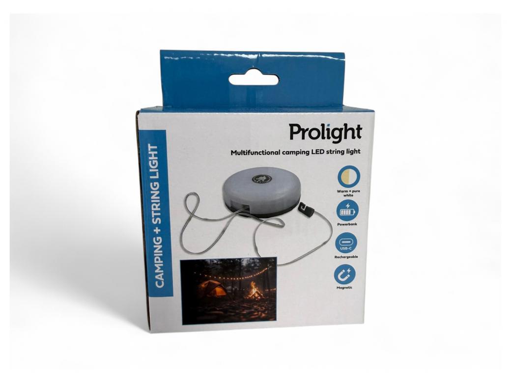 PROLIGHT Guirlande LED Camping 10m Rechargeable