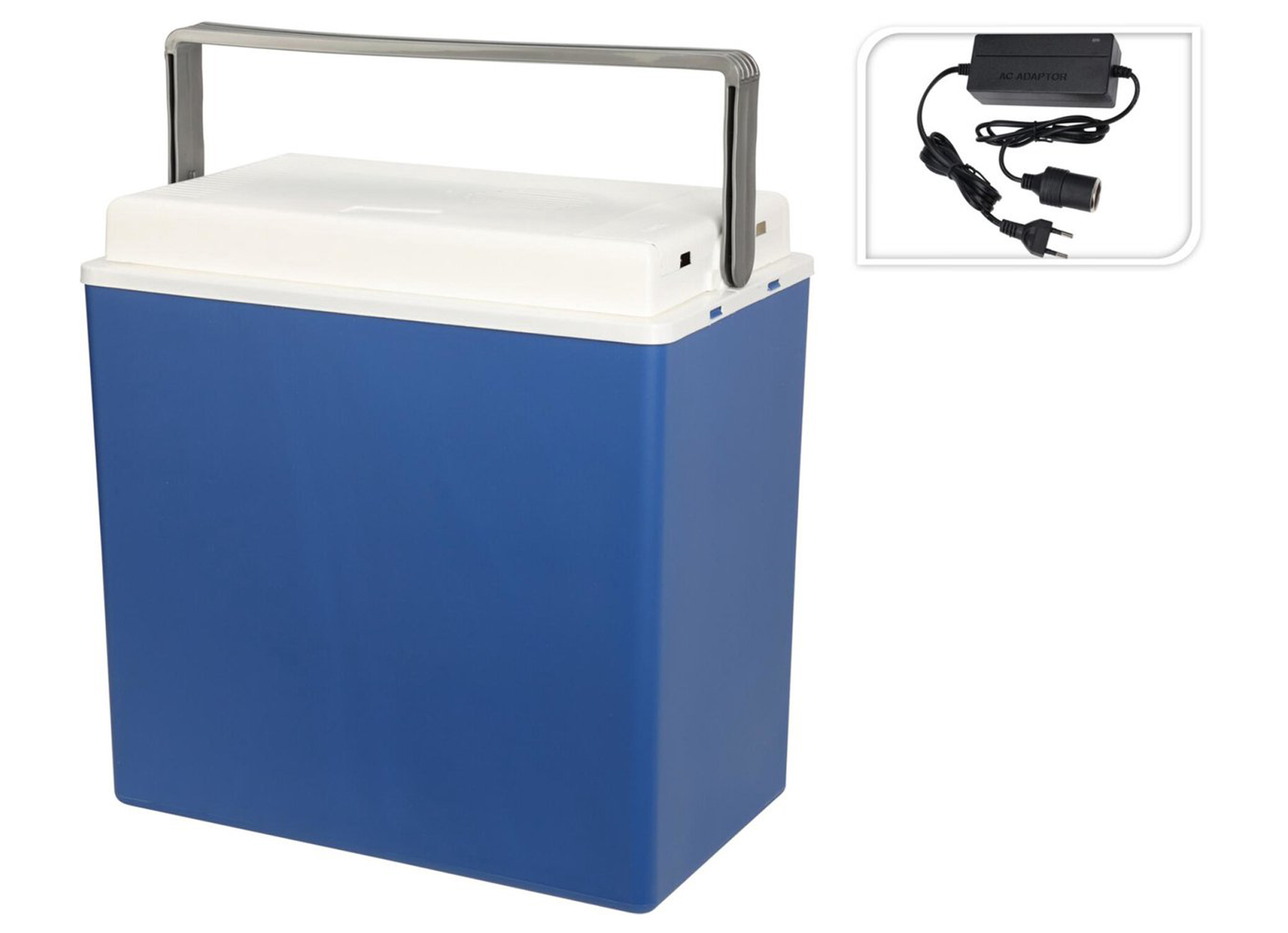 Elektrische koelbox 24L 12V/230V blauw