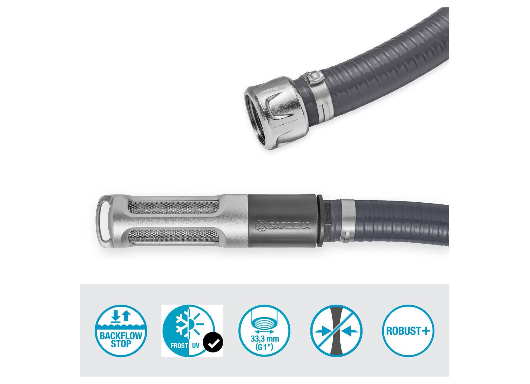 GARDENA Aanzuiging met 7 m zuigslang 25 mm (1'''')