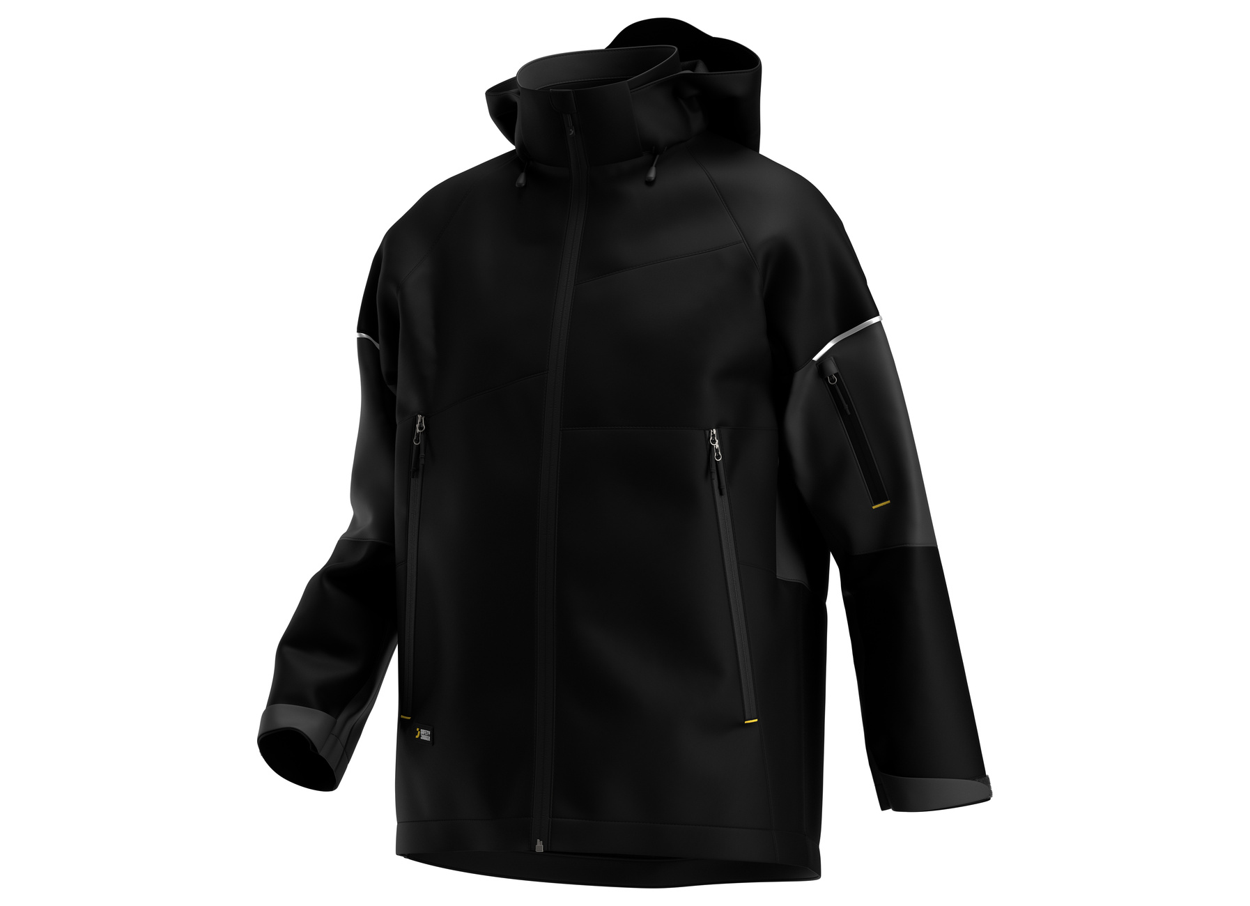 Veste de pluie Kasai homme, noir/gris foncé, taille XXL