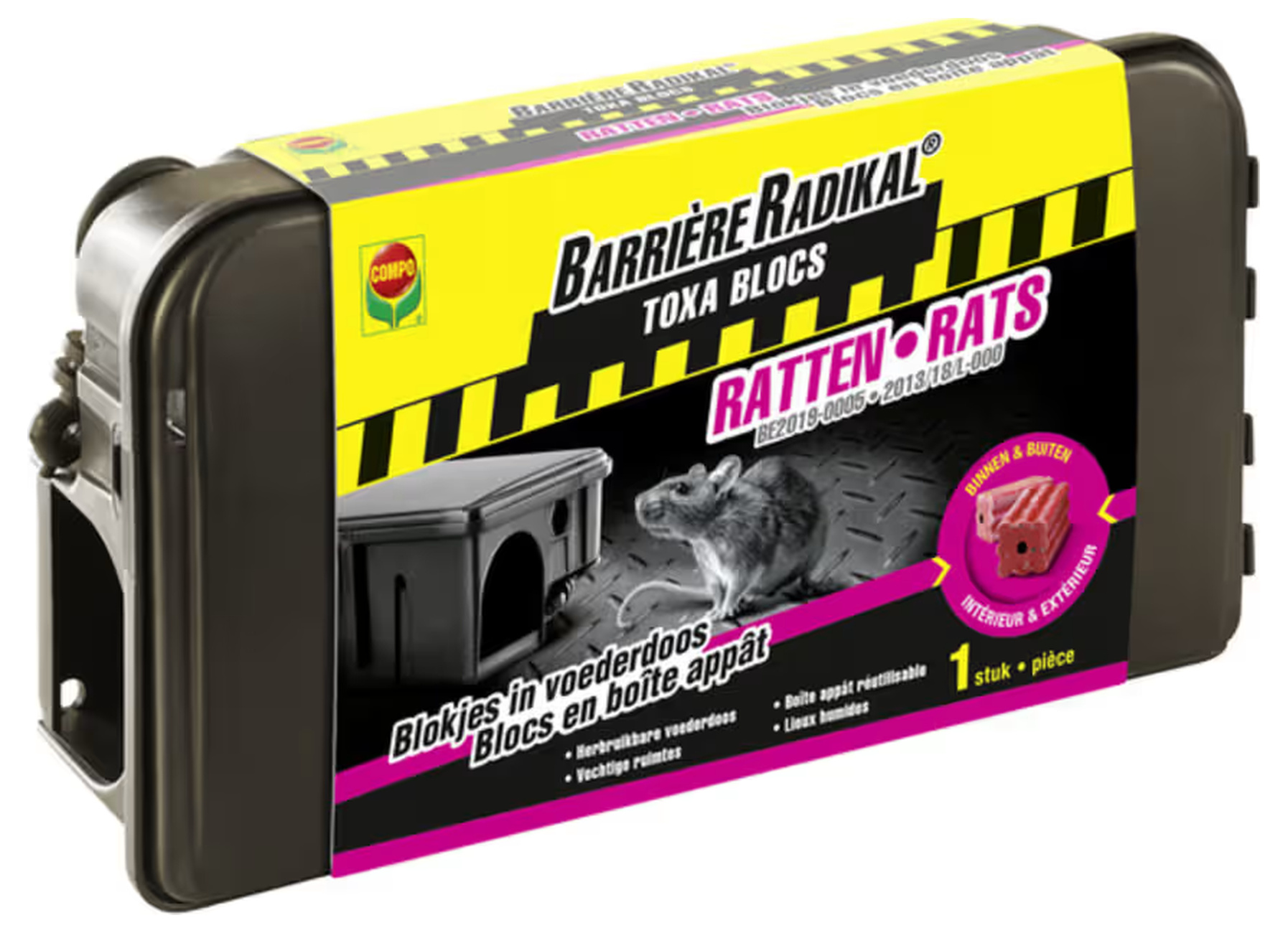 Compo Barrière Radikal Toxa Blocs rats 6x100 g