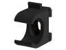 Veerklem voor buis Ø16 mm, zwart, PVC-box (50 stuks)