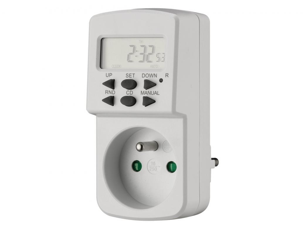 PROFILE Digitale Schakelklok Week 1800W Wit