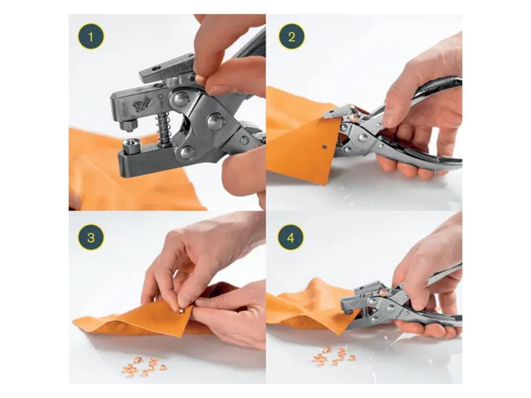 RAPID Pince à oeillets RP05 + 100 oeillets