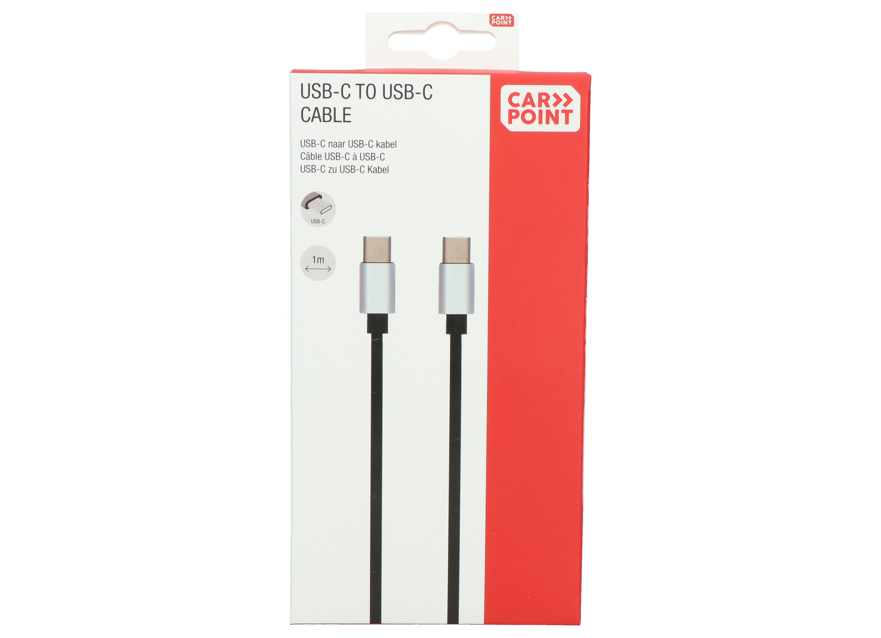 Câble Carpoint USB-C vers USB-C 1 mètre