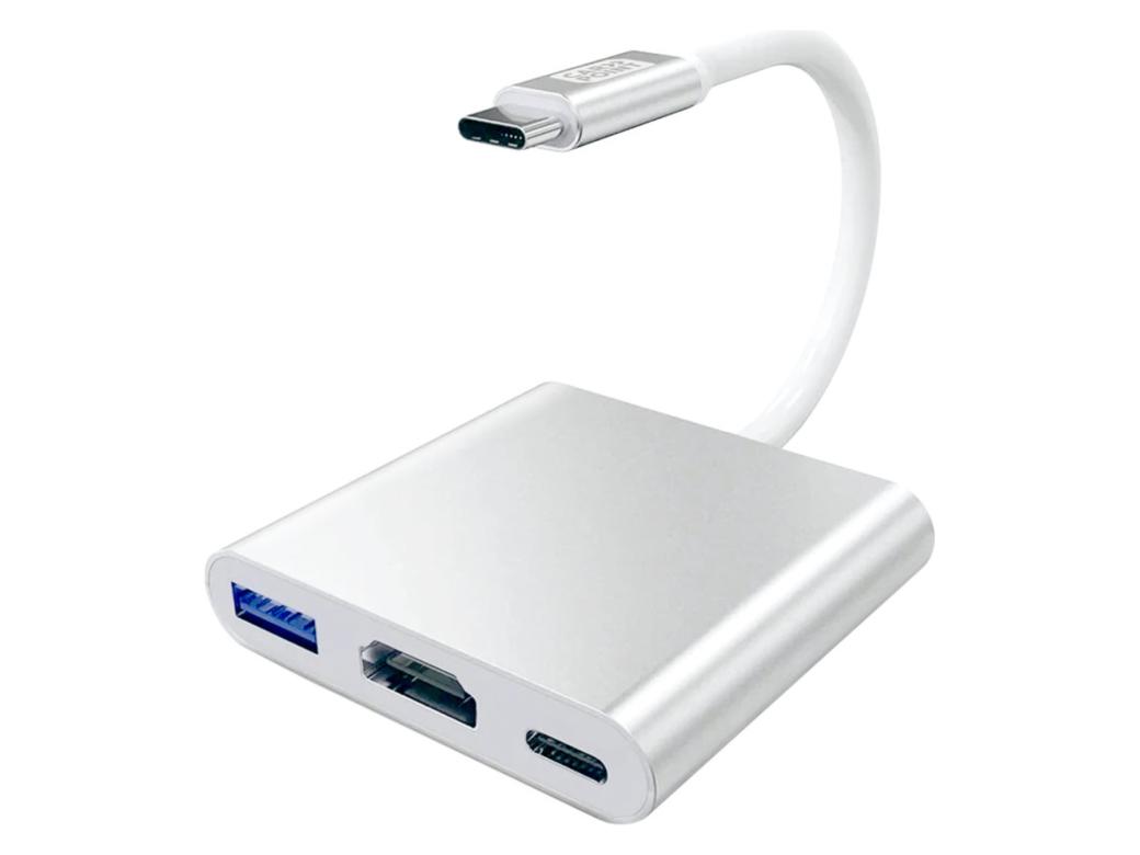 Carpoint adaptateur 3 en 1 USB-C vers HDMI/USB-A/USB-C