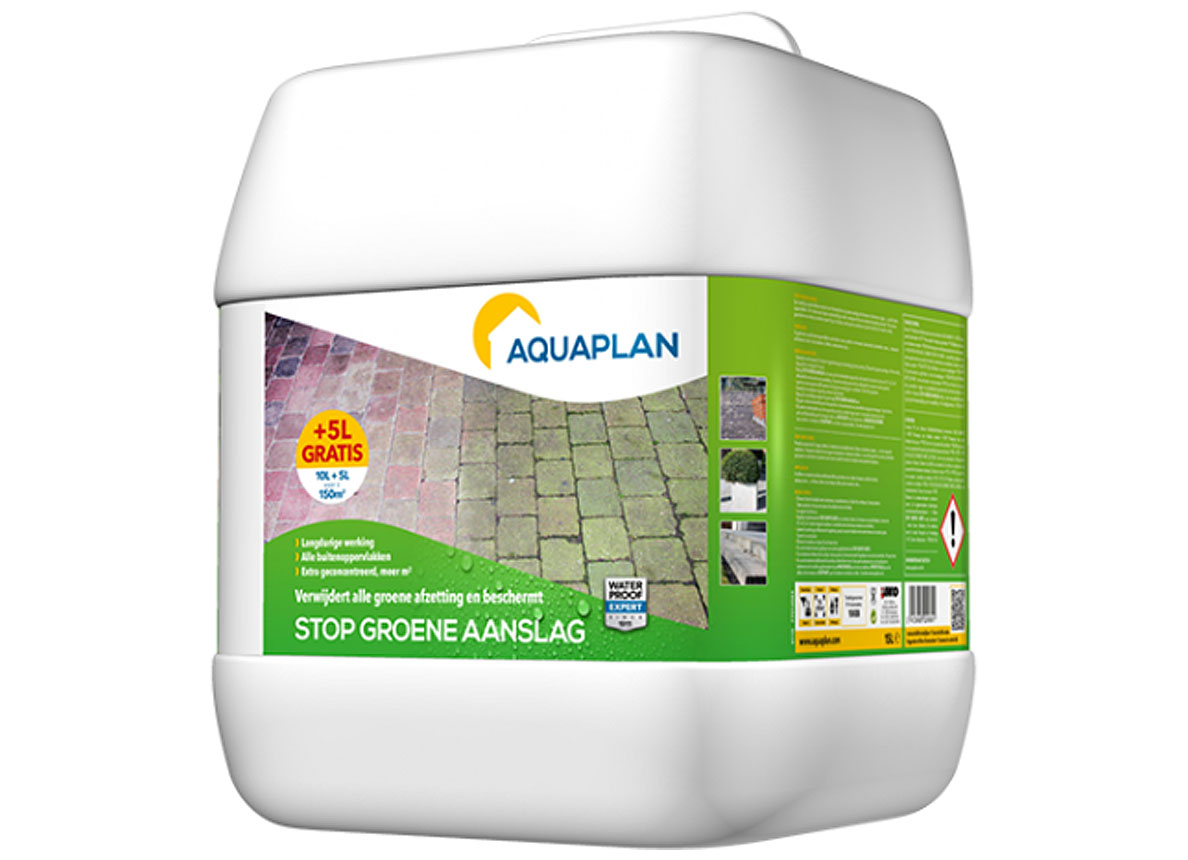 AQUAPLAN STOP GROENE AANSLAG 10L+5L