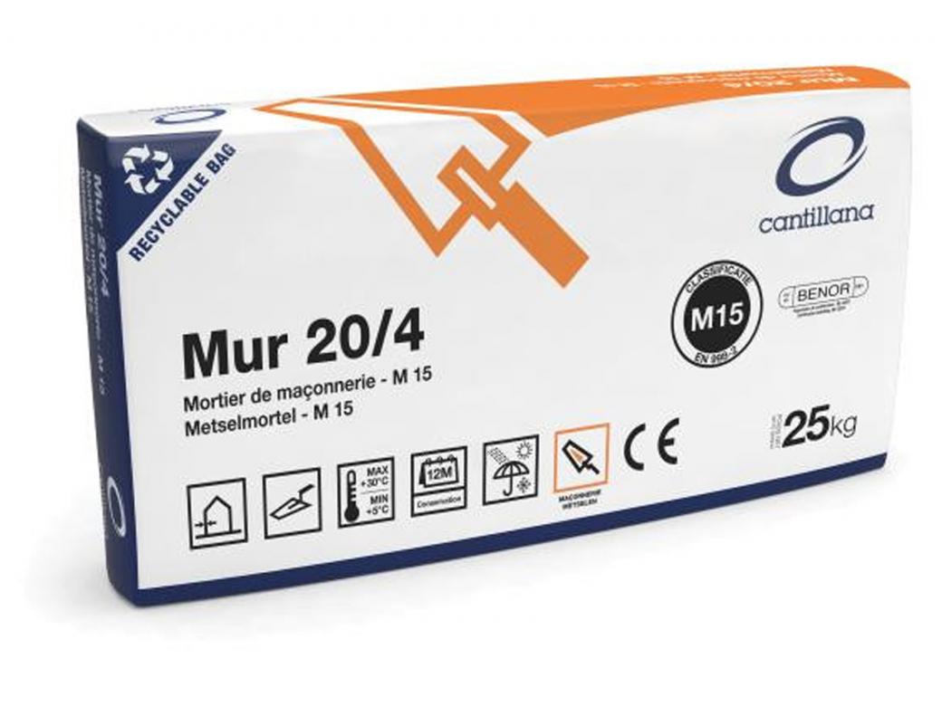 CANTILLANA MUR 20/4 MORTIER DE MACONNERIE 25KG
