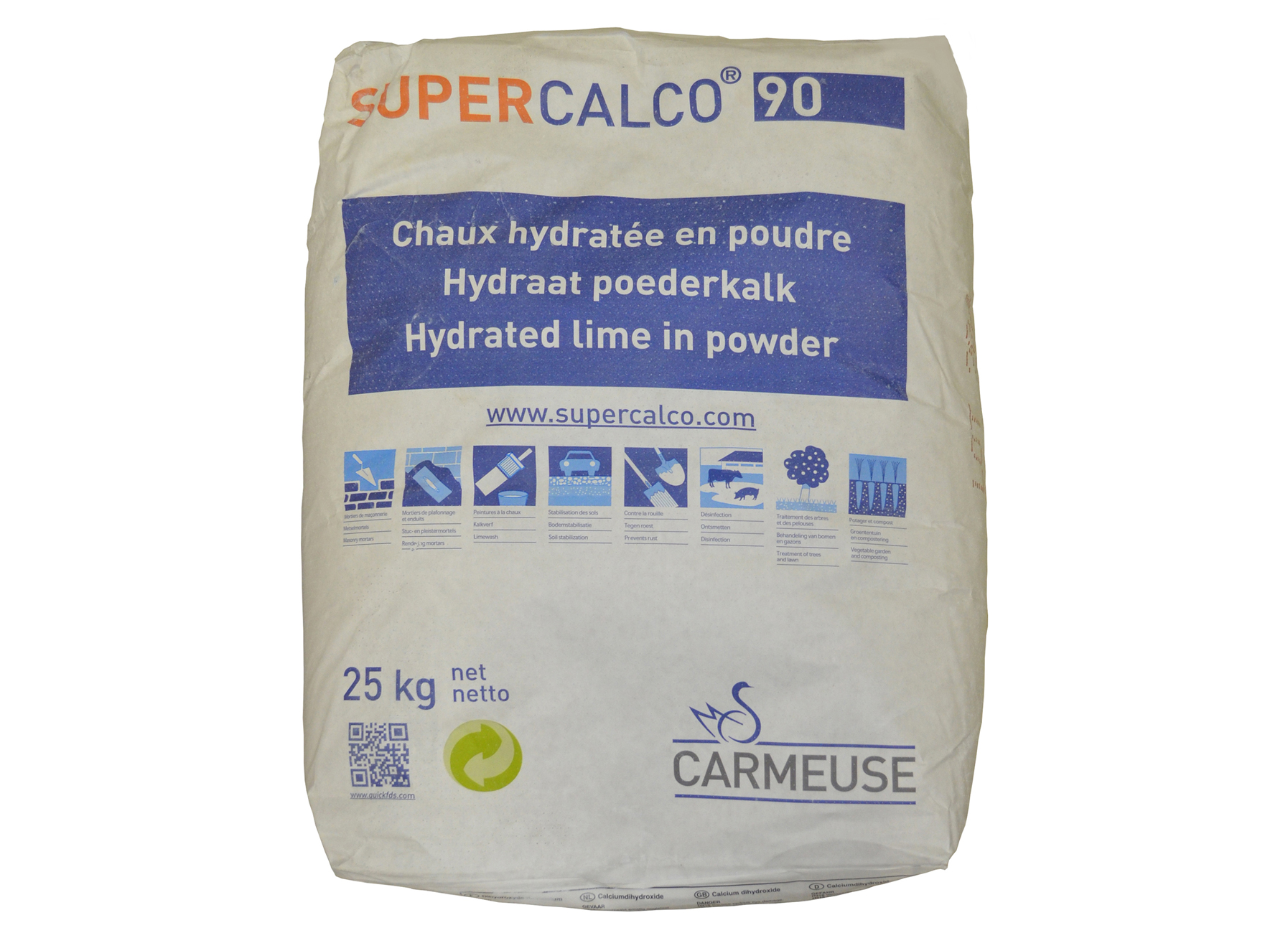 HYDRAATKALK SUPERCALCO 90 25KG