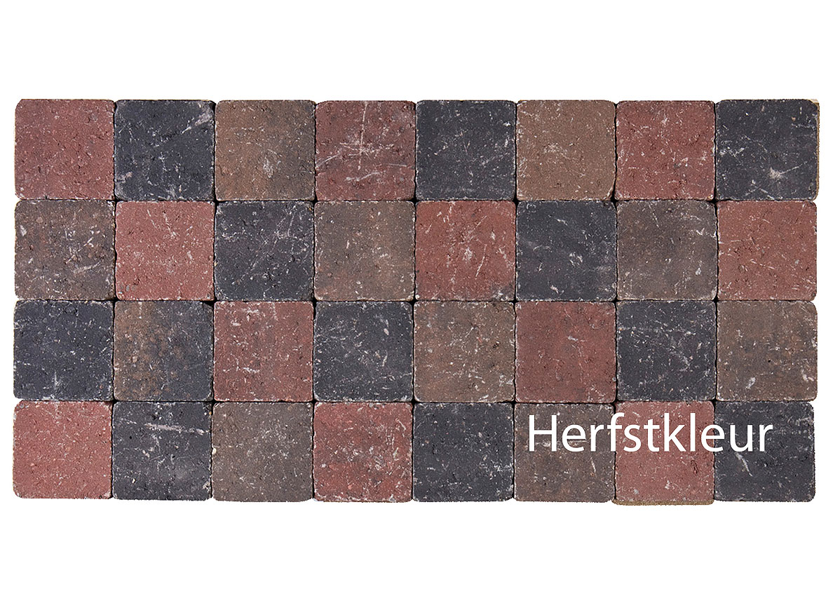 KLINKER GETROMMELD 15X15X4CM HERFST