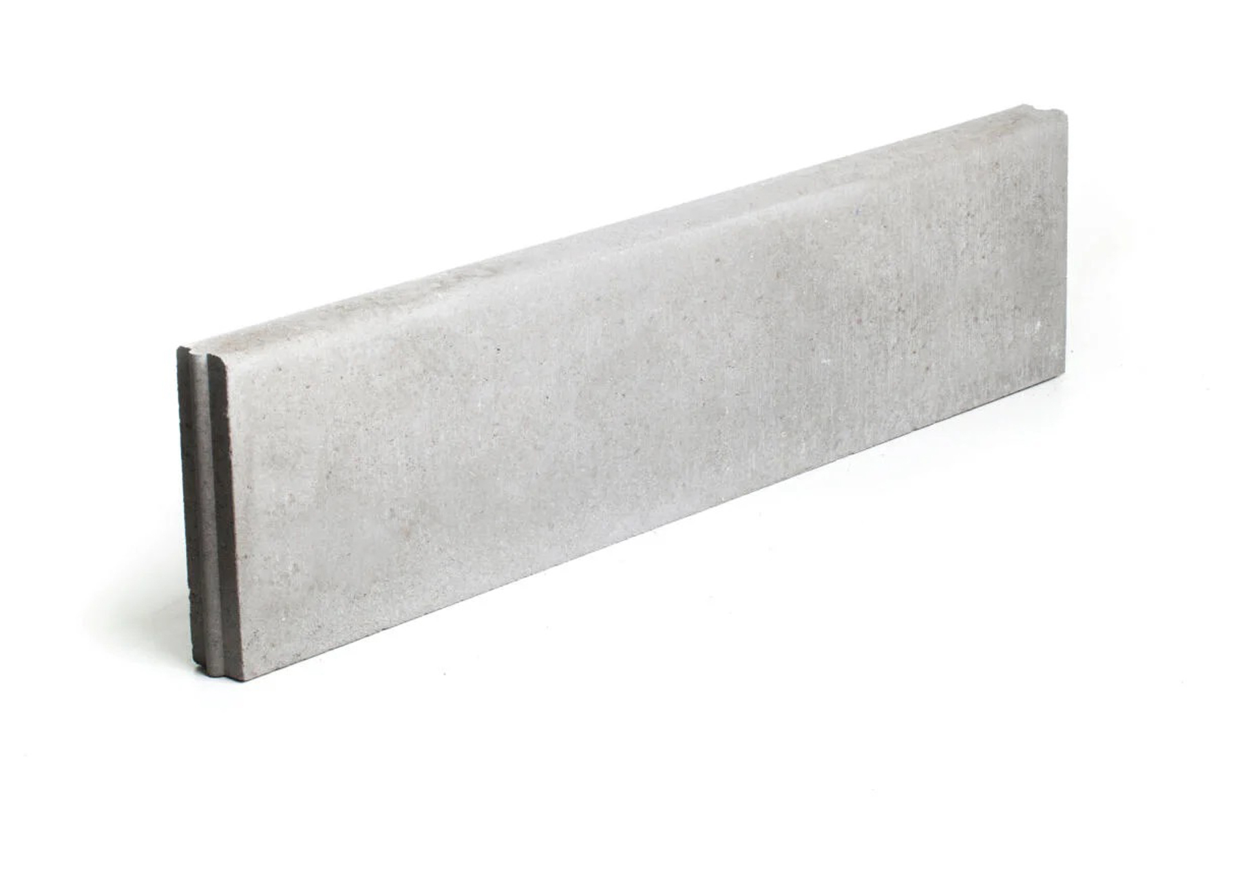 BETONNEN BOORDSTEEN RECHT 100X25X6CM GRIJS