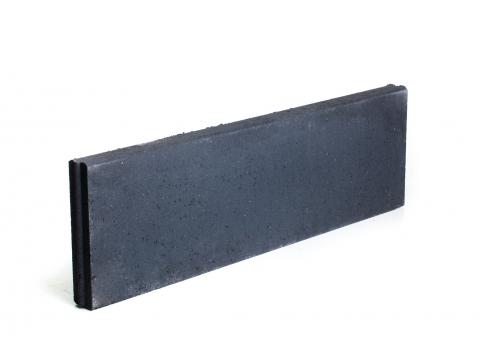 BETONNEN BOORDSTEEN RECHT 100X30X6CM ZWART
