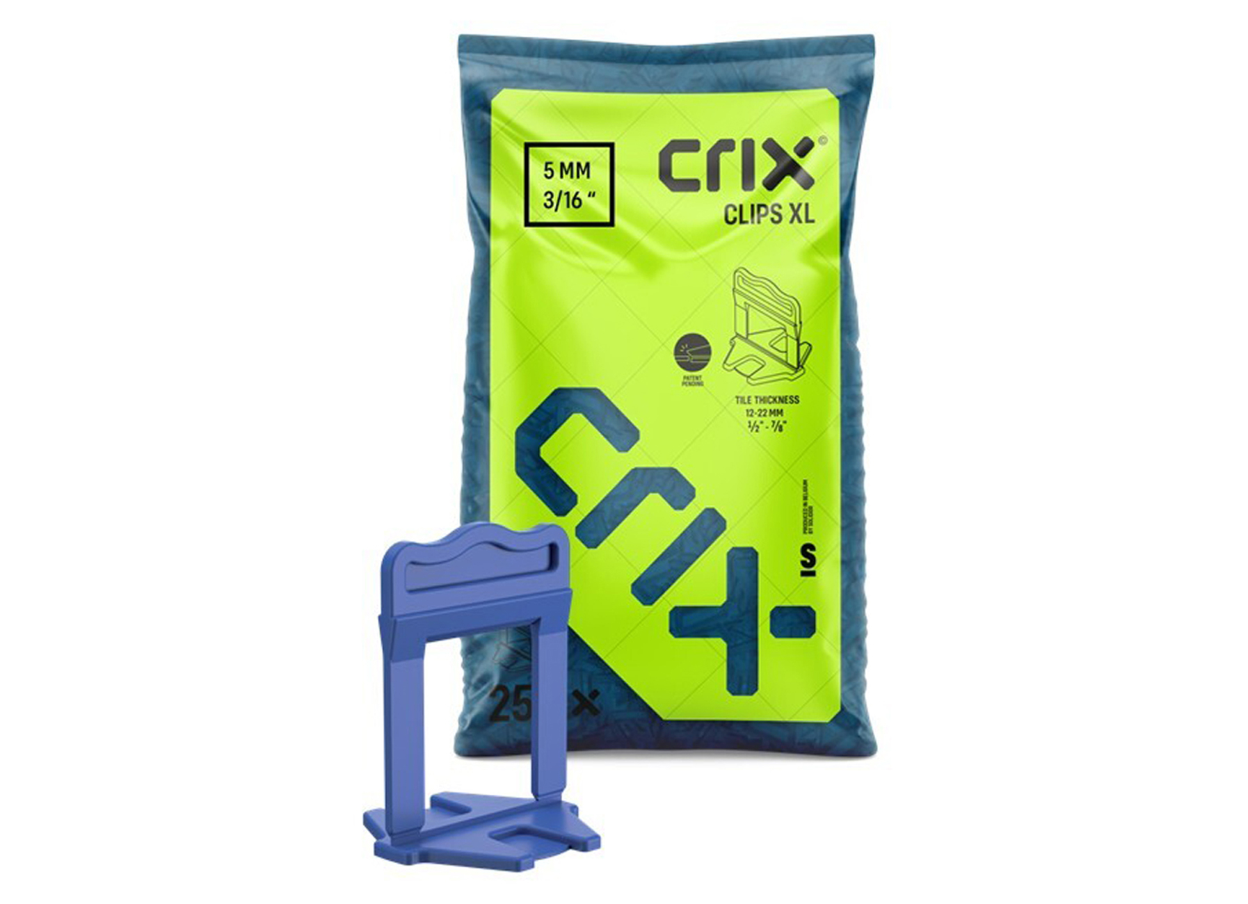 CRIX NIVELLEER CLIPS XL 5,0 MM BLAUW