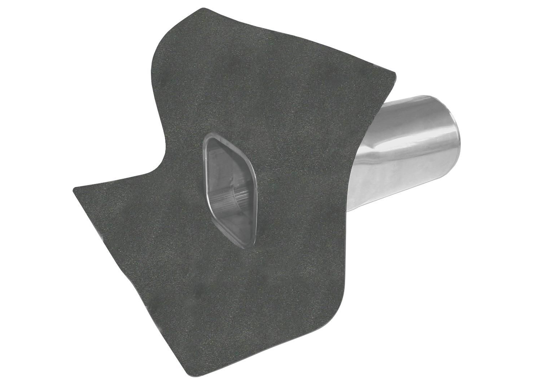 DERBIDRAIN REGENWATERAFVOER HORIZONTAAL INOX Ø75 L=600MM