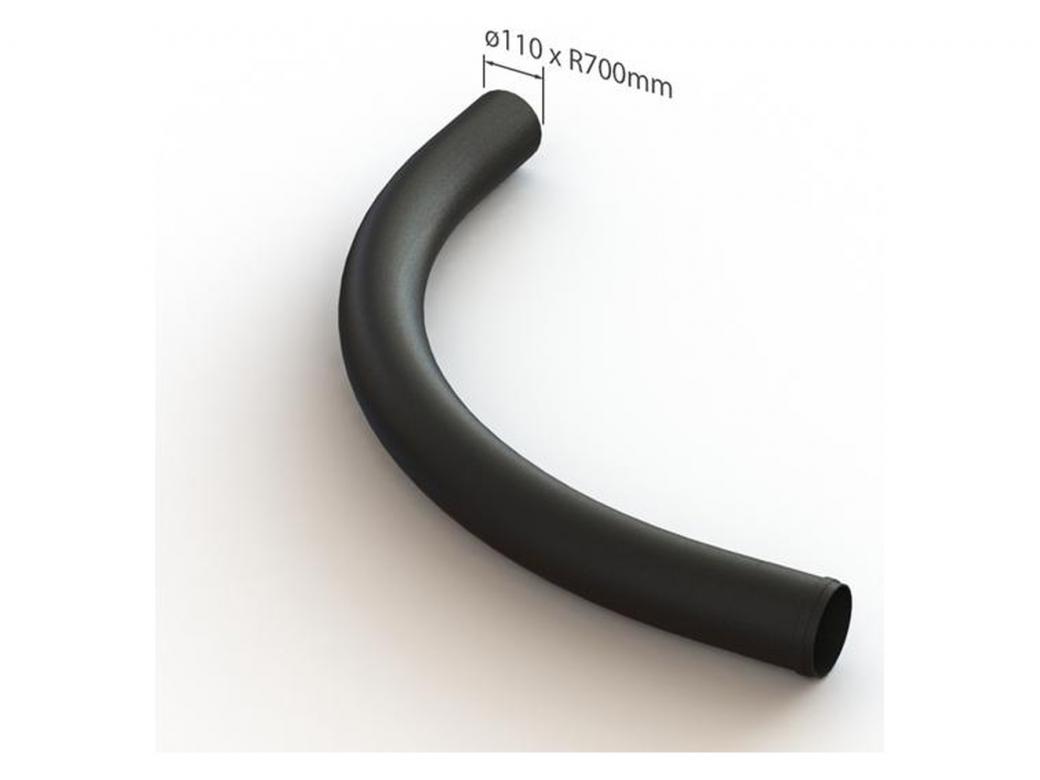 Straalbocht PVC Ø50 tot Ø125 mm