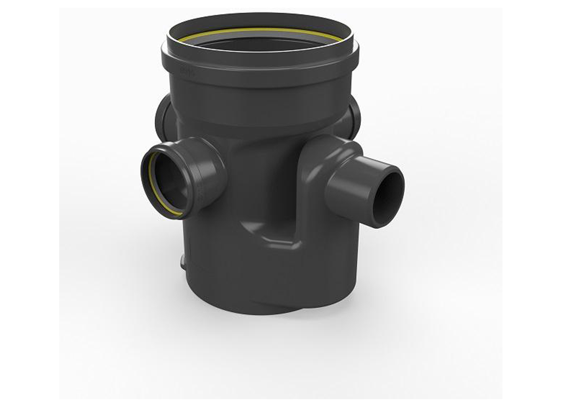 PE CHAMBRE DE VISITE BENOR NOIR 23C H=500MM Ø315 3xØ110 + SIPHON 1xØ110