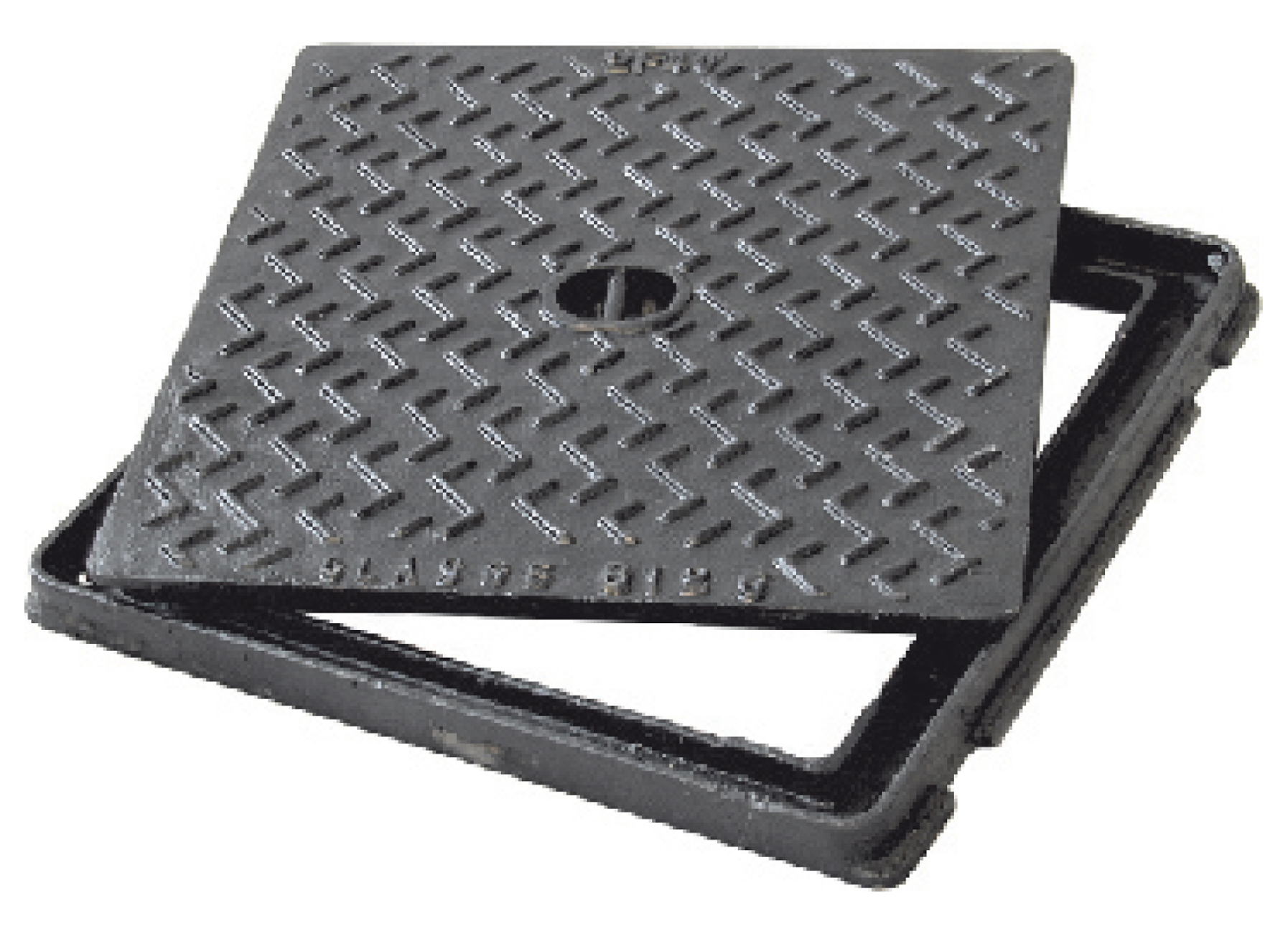 COUVERCLE EN FONTE B125 40X40CM