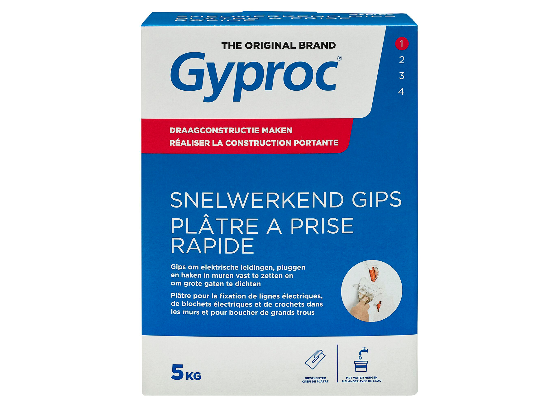 GYPROC HOME SNELWERKEND GIPS 5KG