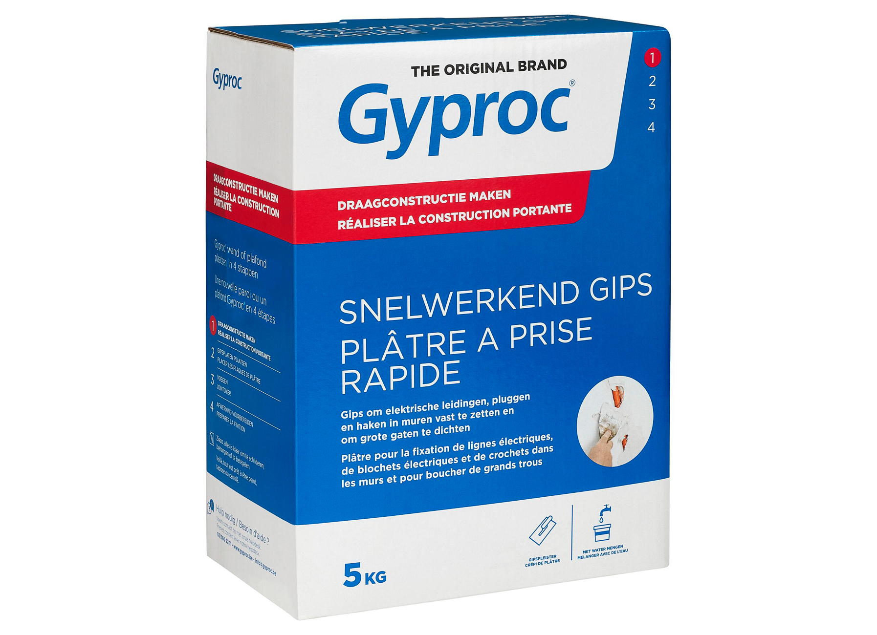 GYPROC HOME SNELWERKEND GIPS 5KG